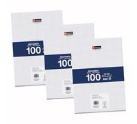 Miquelrius - Blocs de recambio, 300 hojas sueltas cuadriculadas 4 mm, Papel opaco 90 g/m², Recambio hojas A4 sin perforar para carpeta anillas o archivadores, Material escolar para la vuelta al cole