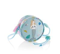 Miquelrius - Bolsito bandolera, Bolsito sirenita con un compartimento, Cierre cremallera, Cordón regulable y sistema de seguridad, Bolsito infantil 110 x 110 x 40 mm, Sirenita