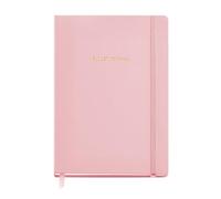 Miquelrius - Cuaderno de notas Bullet Journal A5, Cubierta rígida símil piel y elástico de cierre, Cuaderno punteado DOTS, 96 Hojas de 100 g/m², Bolsillo interior y cinta marcador, Color rosa