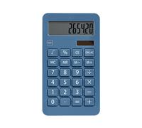 Miquelrius - Calculadora de Oficina Solar, Calculadora de 10 dígitos con Teclas Grandes y Pantalla LCD de fácil Lectura, Diseño Compacto y eficiente para Oficina y hogar, Color Azul