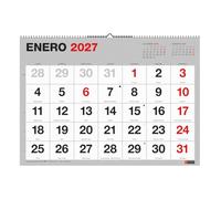 Miquelrius - Calendario 2027 de Pared Gran Formato XL, Basic