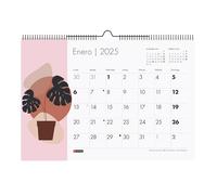Miquelrius - Calendario de Pared 2025, Calendario A3: 420 x 296 mm, Con espacio para anotar, Calendario 2025, Encuadernación espiral doble, Calendario anual para colgar, Español, Diseño Paisajes