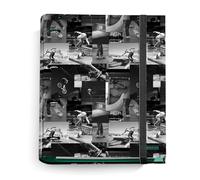 Miquelrius - Carpebloc A4, Carpeta archivador con 4 anillas + Recambio 100 hojas de 70 g/m² con cuadrícula de 5 mm, Cierre con goma, Colección Skate Park