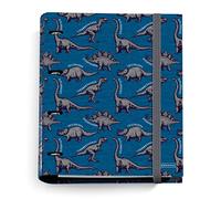 Miquelrius - Carpebloc, Carpeta con 4 Anillas + Recambio 100 Hojas A4 Cuadrícula, Carpesano Cierre con Goma, Wild Dino