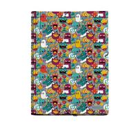 Miquelrius - Carpeta con solapas A4, 250 x 340 x 20 mm, Cartón rígido, Cierre con goma, Colección Level Up