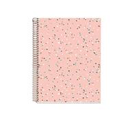 Miquelrius Cuaderno 4 Franjas de Colores, Diseño Terrazzo, Tamaño A4