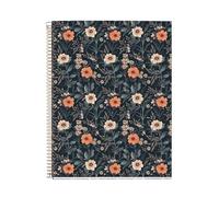 Miquelrius - Cuaderno A4 (210 x 297 mm), 100 Hojas cuadriculadas de 70 g/m², Cubierta de cartón rígido, 4 Bandas de color, Espiral, 4 taladros, Cuaderno cuadriculado, Papelería bonita, Bloom