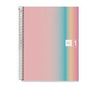 Cuaderno espiral miquelrius din a4 80 hojas 90 gr cuadro 5 mm tapa forrada aurora west - MR4065