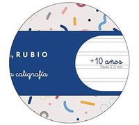 Miquelrius - Cuaderno A4 grapado Rubio para aprender a escribir, Pauta doble 2,5 mm, 50 hojas, Papel extra opaco 70 g/m², Material escolar infantil