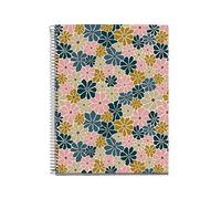 Miquelrius - Cuaderno A4 rayado, Libreta con 100 hojas de 4 colores para organizar, Papel que no traspasa de 70 g/m², 4 taladros para archivar, Espiral, Mix