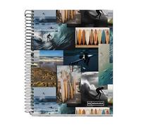 Miquelrius - Cuaderno A5, Cuadrícula 5 mm, Cuaderno tapa dura, Libreta A5 con 120 hojas microperforadas, Libreta A5 con 4 colores para organizar, Papel Extra Opaco 70 g/m², 2 taladros para archivar