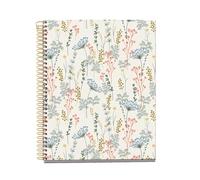 Miquelrius - Cuaderno A5 Cuadriculado, 100 Hojas de 4 Colores Multiasignatura, Papel Opaco 70 g/m², Espiral, 2 Taladros para Archivar, Notebook Day