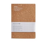 Miquelrius - Cuaderno flexible A5 (140 x 200 mm), Rayado interior liso, 48 Hojas blancas de 80 g/m², Cubierta de piel reciclada, Color corcho