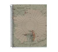 Miquelrius - Cuaderno A5, Rayado horizontal 7 mm, Papel reciclado de 80 g/m², 80 Hojas de un color, Cuaderno reciclado, Espiral, Cuaderno rayado, Eco Mapas