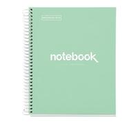 Miquelrius Cuaderno A5 Notebook Emotions, 80 hojas 90 g/m², puntos, espiral microperforado, Gris