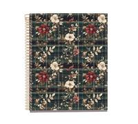 Miquelrius - Cuaderno A5 rayado, Libreta con 100 hojas de 4 colores para organizar, Papel opaco de 70 g/m², 2 taladros para archivar, Espiral, Poppies