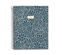 Miquelrius - Cuaderno A5 rayado, Libreta con 100 hojas de 4 colores para organizar, Papel que no traspasa de 70 g/m², 2 taladros para archivar, Espiral, Prussia