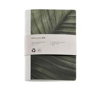 Miquelrius - Cuaderno A6 Compacto Liso, 28 Hojas, Grapado, Verde | Papel Marfil 80 g/m², Cubierta Flexible Reciclada, Lomo de Tela, 104 x 150 mm, Para Notas, Listas y Bocetos