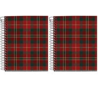 Miquelrius - Cuaderno A6 liso, Libreta con 100 hojas en blanco con 4 bandas colores para organizar, Papel opaco de 70 g/m², sin taladros, Espiral, Lennox (Paquete de 2)