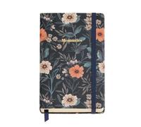 Miquelrius - Cuaderno bonito (90 x 140 mm), Cuaderno notas con 100 hojas lisas de 100 g/m², Papel marfil apto para acuarelas, Tapa cartón rígido, Bolsillo posterior, Cierre elástico, Bloom