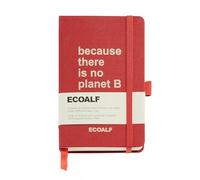 Miquelrius - Cuaderno de Bolsillo Similar A6, Papel Certificado Reciclado, 96 Hojas Lisas de 80 g/m², Cierre Elástico, Bolsillo Interior y Portabolígrafo, 90 x 140 mm, Rojo