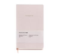 Miquelrius - Cuaderno de Notas Rígido 134x215 mm, 96 Hojas Punteadas 80 g/m², Diseño Práctico y Moderno, Cinta Marcador, Autumn Leaves, Color Rosa