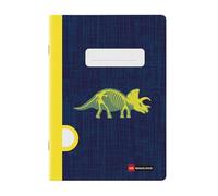 Miquelrius - Cuaderno grapa A5 liso, 48 hojas de papel extra opaco de 70 g/m², Encuadernación grapada, Tapa de cartulina plastificada, Guarda impresa, Espacio para el nombre, Raptor