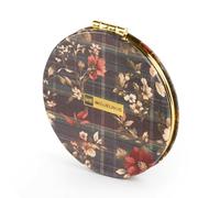 Miquelrius - Espejo de Bolsillo Doble Cara, Diseño Compacto de Viaje o de Bolso para el día a día, 80 x 80 mm, Acabado Elegante y Resistente, Poppies