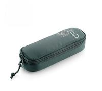 Miquelrius - Estuche Escolar Ovalado, Portatodo con Cremallera, Nylon Reciclado, Un Compartimento, Estuche para Lápices, Bolígrafos y Accesorios, 205 x 45 x 60 mm, Verde