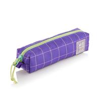 Miquelrius - Estuche Escolar Pequeño, Portatodo Mini, Rider Violeta | Fabricado con Botellas Recicladas, Cierre de Cremallera, Organiza el Material Escolar, Vuelta al Cole