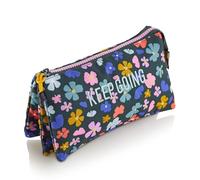 Miquelrius - Estuche Escolar, Portatodo Triple, Fabricado con Botellas recicladas, Cierre Cremallera, Organiza tu Material Escolar para la Vuelta al Cole