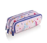 Miquelrius - Estuche Escolar, Portatodo Triple, Unicornio