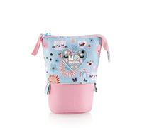 Miquelrius - Estuche Escolar Sube y Baja Convertible en Cubilete, Sun Vibes | Portatodo con Cremallera Superior, Formato Vertical para Lápices y Bolígrafos, 18,5 x 13 x 6 cm