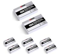 Miquelrius - Fichas de cartulina 200 g/m², Tarjetas de estudio y preparación para oposiciones, Pack 200 fichas lisas para notas, Tamaño 125 x 75 mm, Flashcards, Material escolar y de oficina