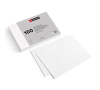 Miquelrius - Flashcards, Tarjetas para Estudio, 100 Fichas Lisas Extra Grandes para Notas, Tamaño 215 x 160 mm, Papel Cartulina Offset 200 g/m², Material de oficina y escolar para la vuelta al cole