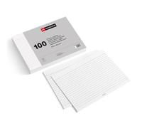 Miquelrius - Flashcards , 100 Fichas para Notas , Rayado Horizontal, Tarjetas para estudio , Tamaño 160 x 215 mm , Papel Cartulina Offset de 200 g/m²