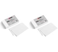Miquelrius - Flashcards, Tarjetas de Estudio, 100 Fichas Lisas para Notas, Tamaño 125 x 75 mm, Papel Cartulina Offset 180 g/m², Material de oficina y escolar para la vuelta al cole (Paquete de 2)