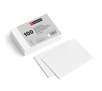 Miquelrius - Flashcards, Tarjetas para Estudio, 100 Fichas Lisas para Notas, Tamaño 95 x 65 mm, Papel Cartulina Offset 200 g/m², Material de oficina y escolar para la vuelta al cole