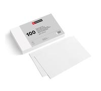 Miquelrius - Flashcards, Tarjetas de estudio y preparación para oposiciones, 100 Fichas lisas para notas, Tamaño 200 x 125 mm, Fichas de cartulina, Material de oficina y escolar