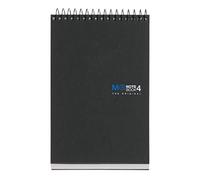 Miquelrius - Libreta espiral superior A6, Cuaderno cuadriculado 5 mm, 120 hojas microperforadas en 4 colores, Bloc de notas con tapa dura de cartón rígido, Notebook The Original Reporter