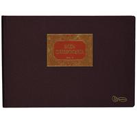 Miquelrius - Libro de Contabilidad, Clase R, Apaisado, Folio Natural 215 x 315 mm, Rayado Salida de Correspondencia, 100 Hojas SIN numerar de 102 g/m², Forrado en Tela, Lomo Engomado