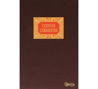 Miquelrius - Libro de Contabilidad, Clase R, Folio Natural 220 x 315 mm, Rayado Cuentas Corrientes, 100 Hojas de 102 g/m², Forrado en Tela, Lomo Engomado