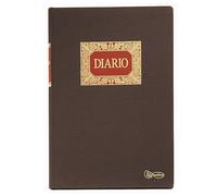 Miquelrius - Libro de Contabilidad, Clase R, Folio Natural 220 x 315 mm, Rayado Diario Doble, 100 Hojas de 102 g/m², Forrado en Tela, Lomo Engomado