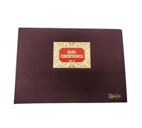 Miquelrius - Libro de Contabilidad, Salida de Correspondencia, 100 Hojas | Folio Apaisado 315 x 215 mm, Papel 100 g/m², Sin Numerar, Forrado en Tela, Lomo Engomado, Stamping, Corte Azul, Clase R