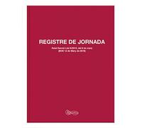 Miquelrius - Libro Registro Horario Laboral, Catalán, Folio 220 x 213 mm, 40 Hojas de 70 g/m², Encolado, Cubierta Cartulina 220 g/m²