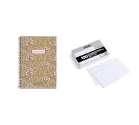 Miquelrius - Lote de Agenda Escolar 2024-2025, 117 x 174 mm, Día Página, Agenda Reciclada, Eco Hojas + 100 Fichas para Notas, Rayado Horizontal, 100 x 150 mm