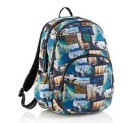 Miquelrius - Mochila Escolar 27 L, Triple Compartimento, Surfin', Azul | Para Primaria e Instituto, Asas Regulables, Espalda Acolchada, Adaptable a Carro, Bolsillos Laterales, 41 x 28 x 16,5 cm