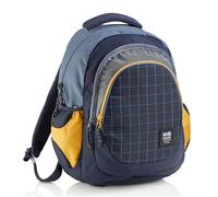 Miquelrius - Mochila Escolar 30 L, Triple Compartimento, Rider Black, USB | Para Instituto de 12-16 Años, Espacio para PC, Espalda Transpirable, Base Reforzada, Bolsillos Laterales, 31 x 19 x 42 cm