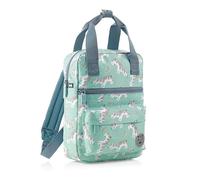 Miquelrius - Mochila Escolar 7 litros, Triple Compartimento, Material Reciclado, Acolchada, Ergonómica, Ligera, Perfecta para Material Escolar, Primaria y Vuelta al Cole, Zebra