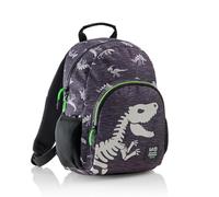 Miquelrius - Mochila Escolar Infantil, Doble Compartimento, Bolsillos Laterales, Mochila Reciclada RPET, Capacidad 12 Litros, Ligera y Resistente, Cierre Cremallera, T-Rex